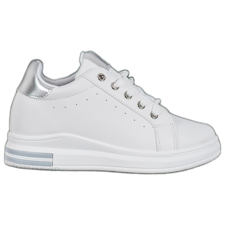 SHELOVET Tenisice sa skrivenim klinom bijela