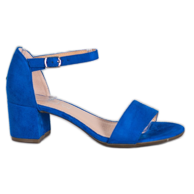 Filippo Sandale s visokim potpeticama od kobalta plava