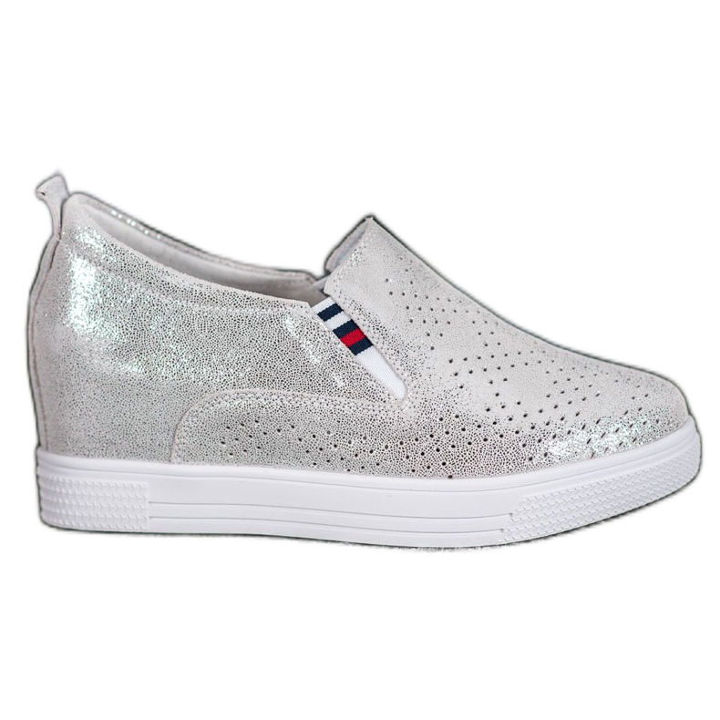 Filippo Kožne cipele na klin siva