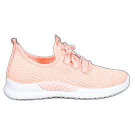 SHELOVET Udobne cipele od tekstila narančasta