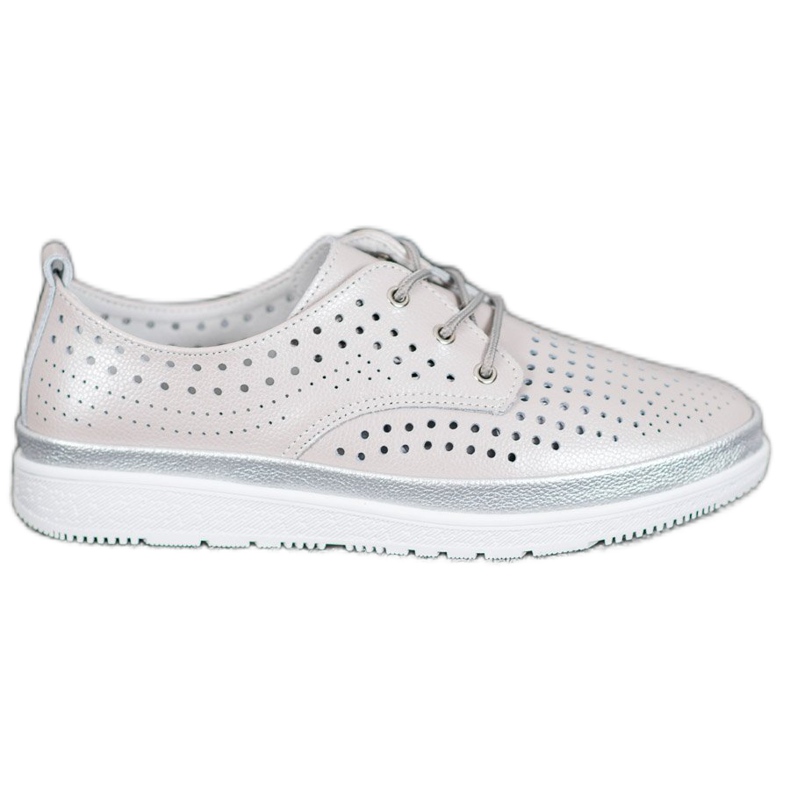 Filippo Ažurne kožne čizme smeđa siva