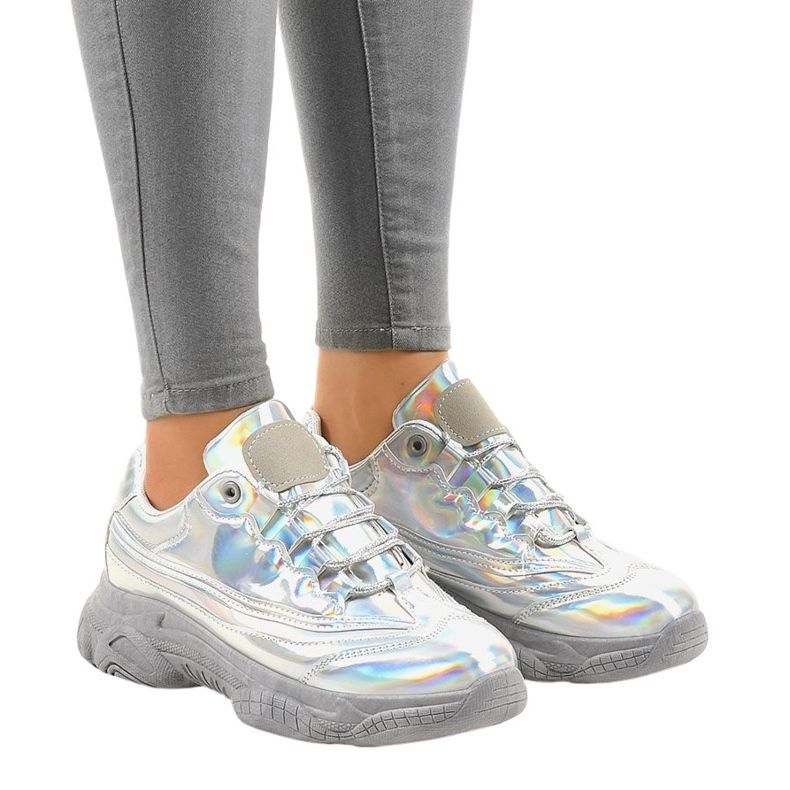 Srebrne tenisice tenisice Z-9781 siva