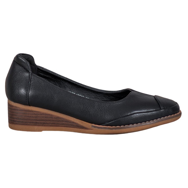 Vinceza Ležerne pumpe na klin crno