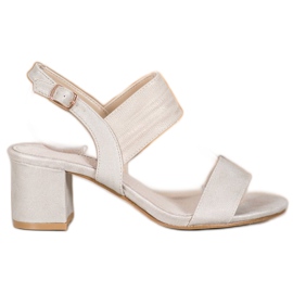 Goodin Ležerne sandale na šanku bež zlatna