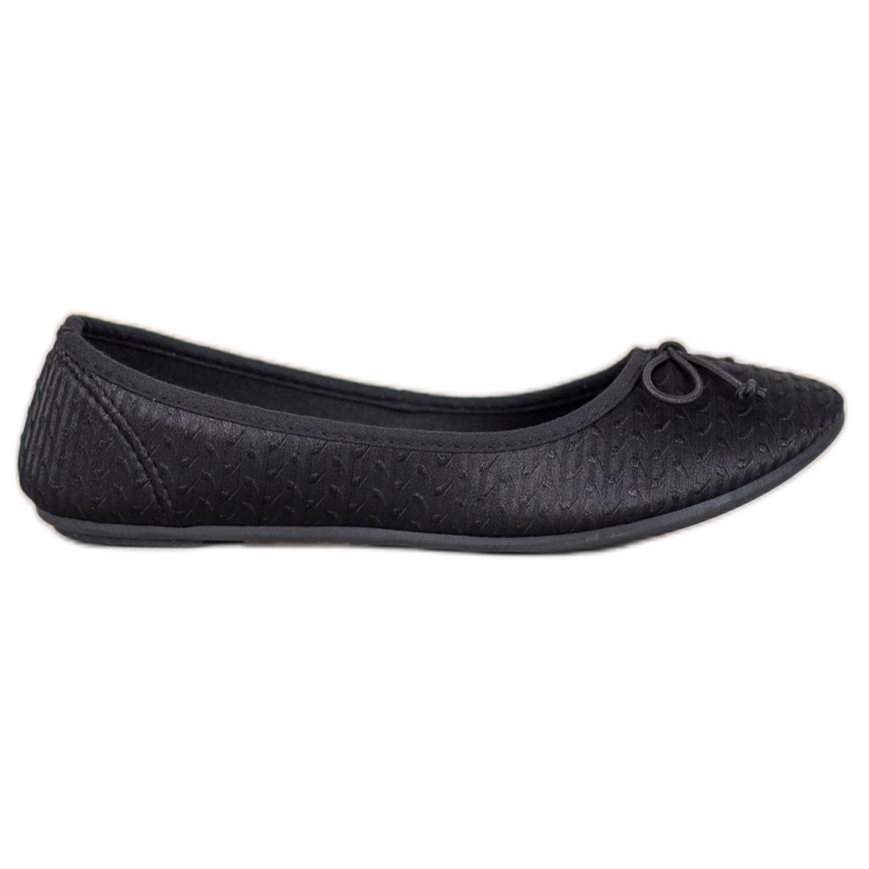 McKey Ležerna balerina s mašnom crno