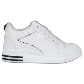 SHELOVET Bijele cipele sa skrivenim klinom bijela