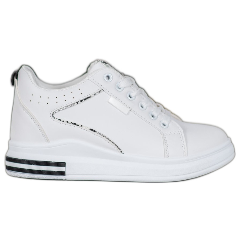 SHELOVET Bijele cipele sa skrivenim klinom bijela