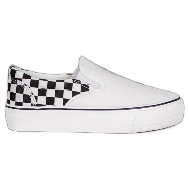 SHELOVET Bijeli sliponi na platformi bijela