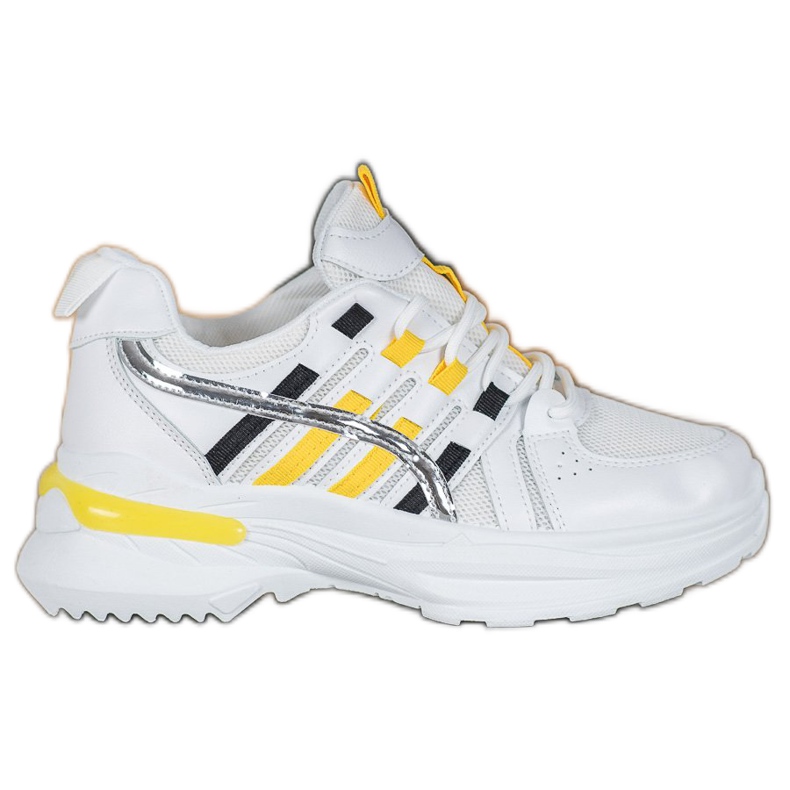 SHELOVET Modne sportske cipele na platformi bijela