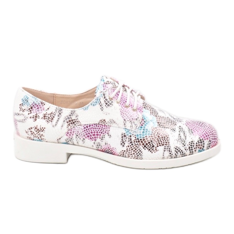 Klasične bijele jazz cipele s cvijećem ZQ629-3 bijela