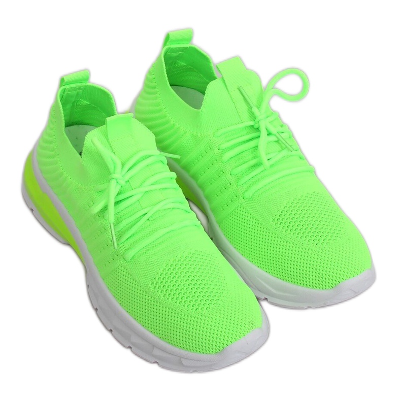 ZH-6 Fluorescentne zelene neonske sportske cipele zelena