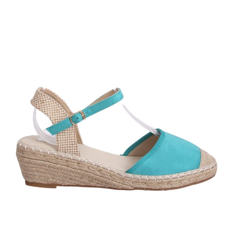 Espadrile na klinovima nana LLI-3M85 Zelena raznobojna