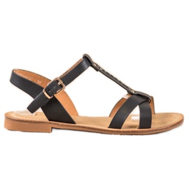 Small Swan Elegantne crne sandale crna