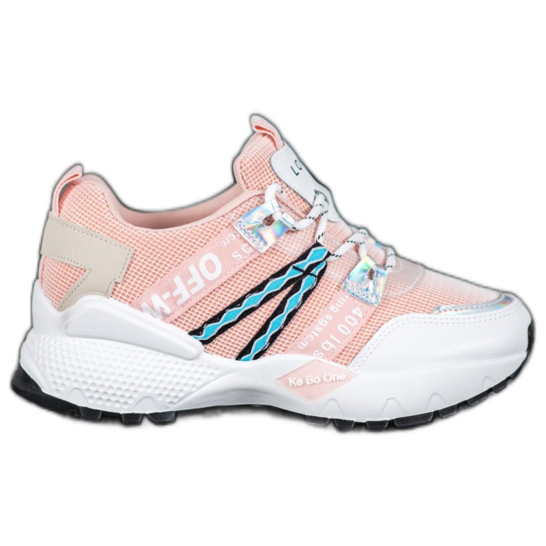 Bona Volite Mesh tenisice bijela ružičasta