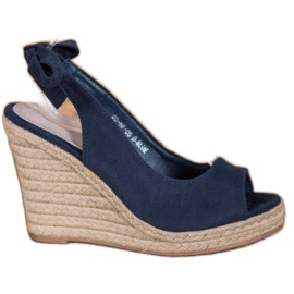 Goodin Vezane sandale Espadrilles tamnoplava