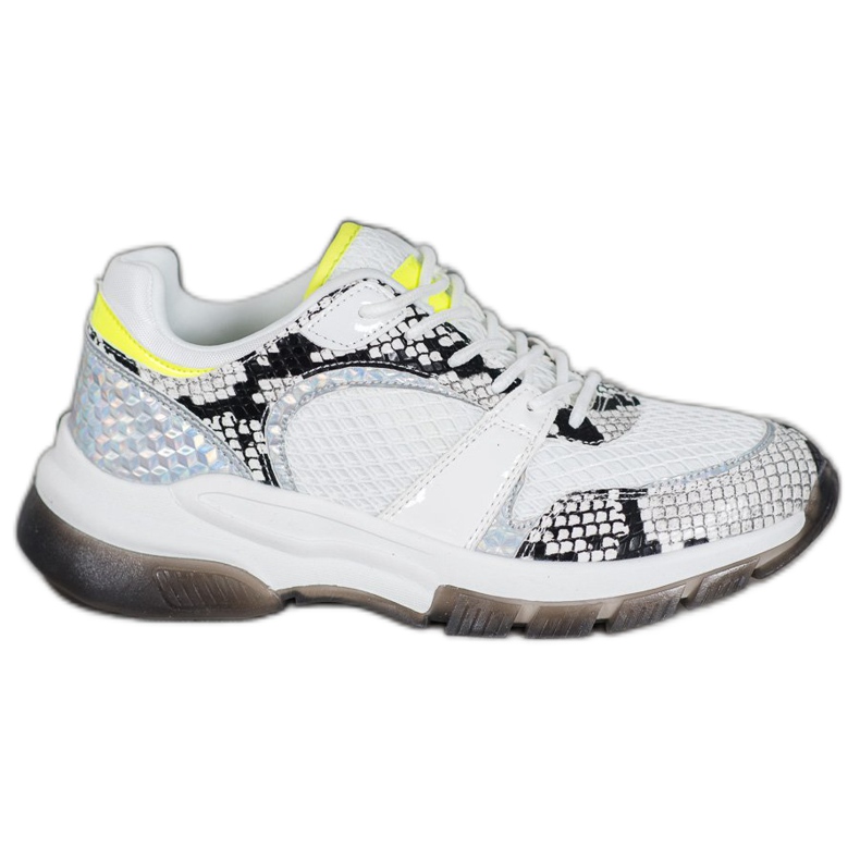 Kylie Udobne tenisice sa zmijskim printom bijela raznobojna