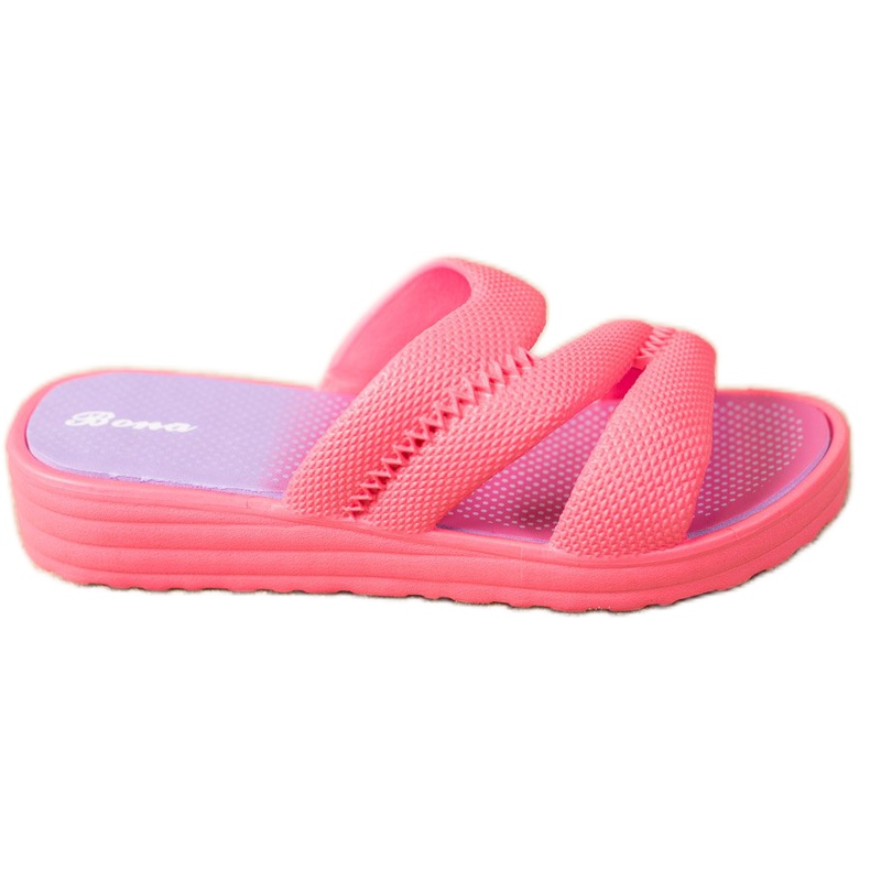 Bona Udobne ružičaste papuče ružičasta