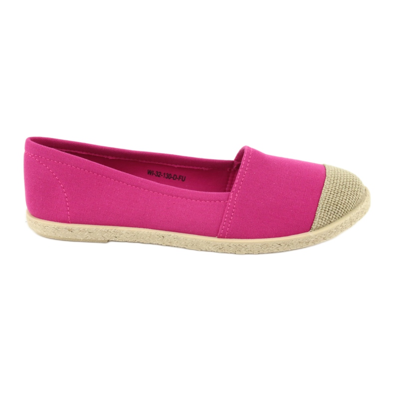 Wishot 32-130 espadrila balerina ružičasta