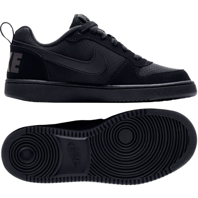 Nike Court Borough Low Gs 839985 001 crno