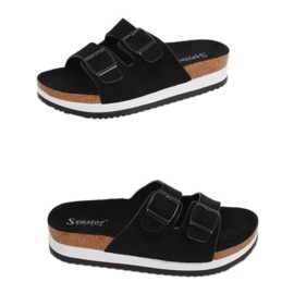 Crne scholki papuče SS115P Crne crna