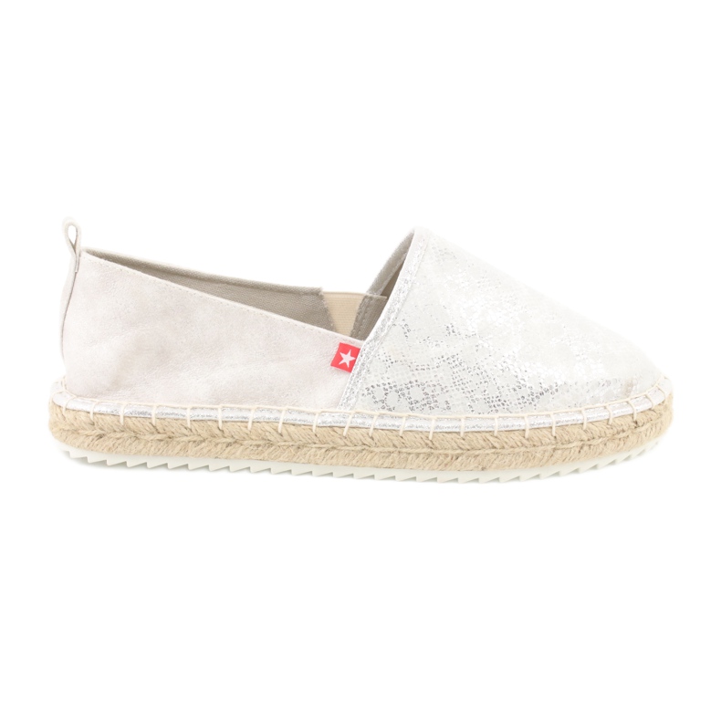 Big Star Espadrile velike zvijezde 274A514 srebro siva