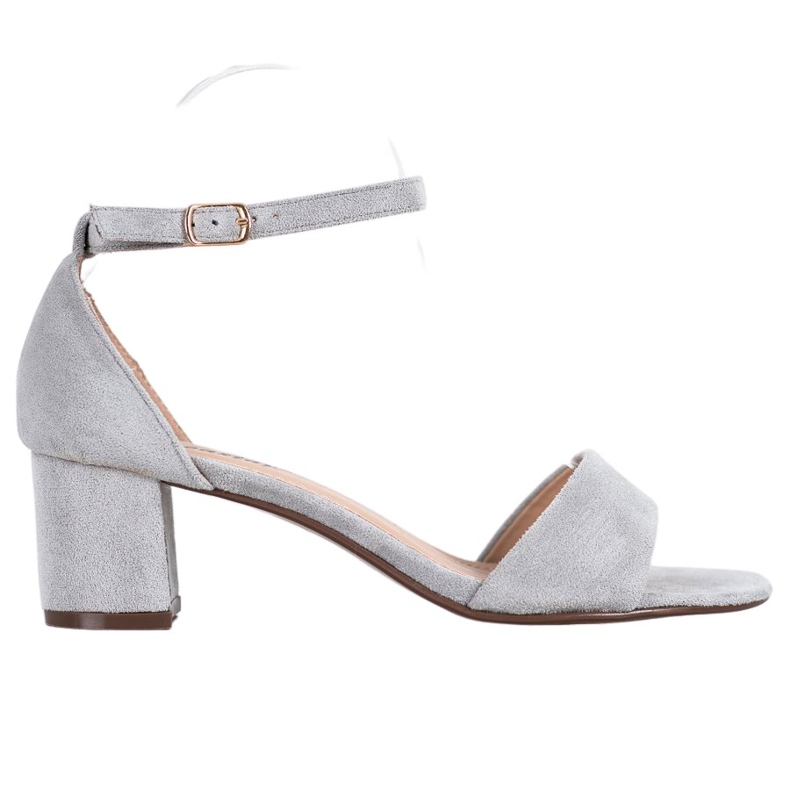 Seastar Udobne sandale s visokim potpeticama siva