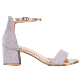 Seastar Sandale sa zlatnim remenom siva