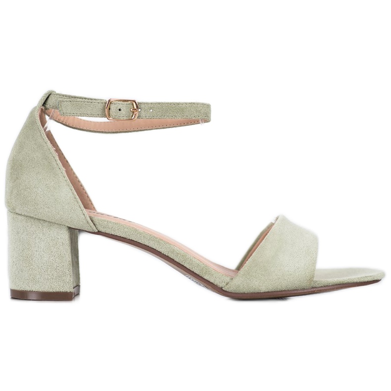 Seastar Udobne sandale s visokim potpeticama zelena