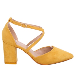 Pumpe za štikle rezani med LY9153-5 Žuta žuta boja