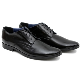 Bednarek Polish Shoes Muške hlače Bednarek Elegantne kožne svečane cipele Black Peter crno