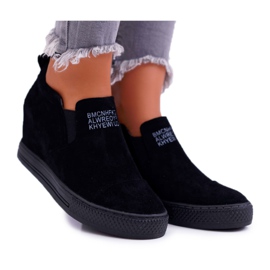 Ženske tenisice Tenisice Lu Boo Slip-on Black Kaori crno