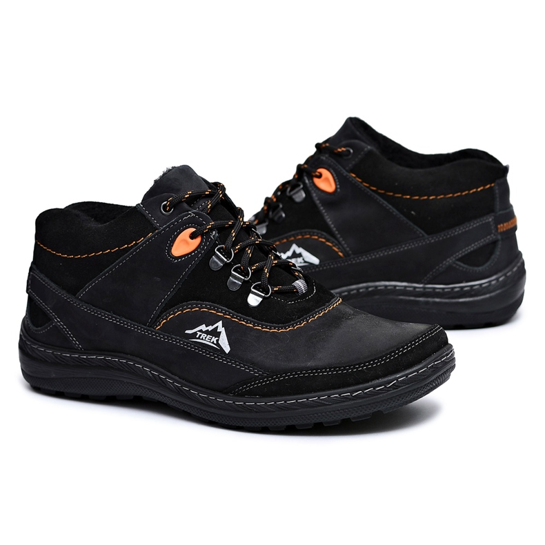 Mario Boschetti Muške crne tople cipele za trekking Rekko crno