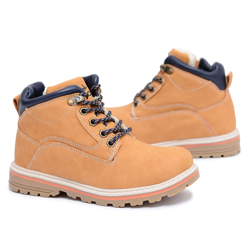 Vico Dječje dječačke tople cipele s runo kamelom Billy smeđa