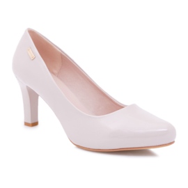 Ženske pumpe Sergio Leone Svijetlo siva lakirana Orsola