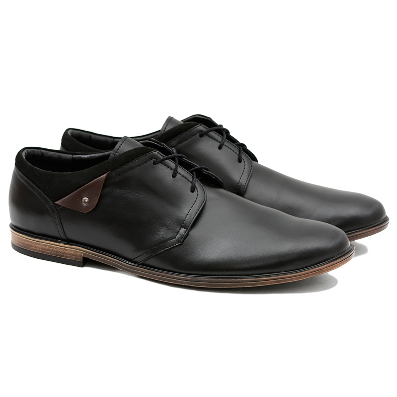 Gejms Muške crne cipele od Luca kože crno