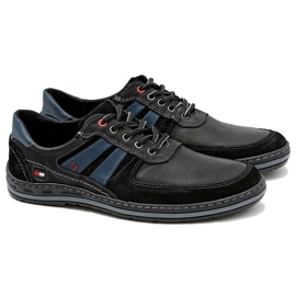 KOMODO Crne kožne cipele od Nestora crna