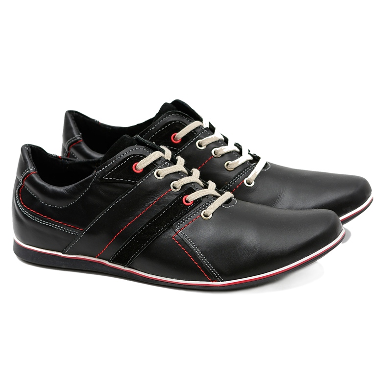 Mario Boschetti Muške kožne ležerne cipele Conti crno