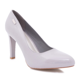 Sergio Leone Ženske sive pumpe lakirane na Campbellovom stupu siva