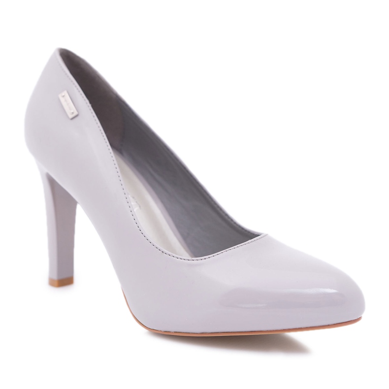 Sergio Leone Ženske sive pumpe lakirane na Campbellovom stupu siva