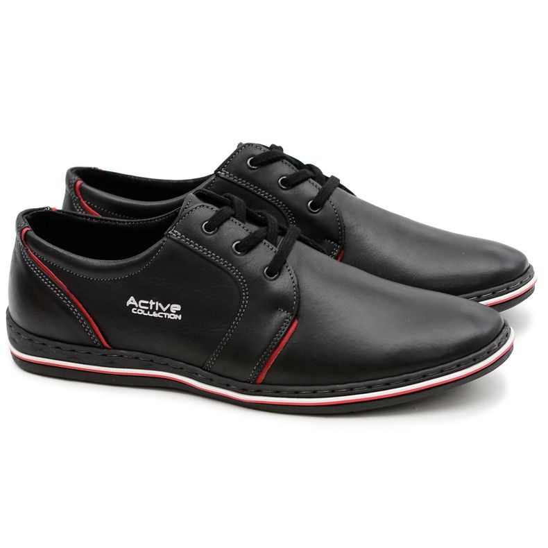 Joker Crne kožne muške cipele marke Marko crno