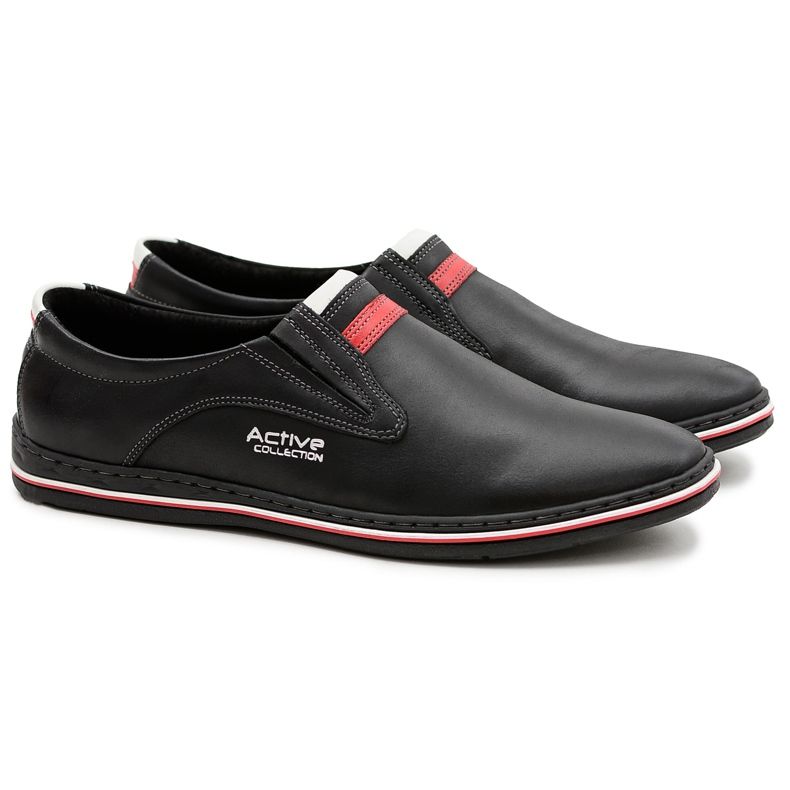 Joker Crne kožne muške cipele Mellos crno