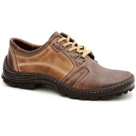 Joker Favello Muške klasične kožne smeđe broge smeđa