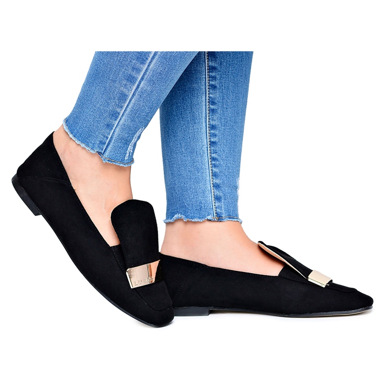 Ženske natikače Zlatna značka Crna Lordsy Lu Boo Harlem crno