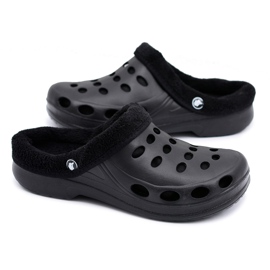 Flameshoes Ženske papuče tople crne Kroks Eva crna