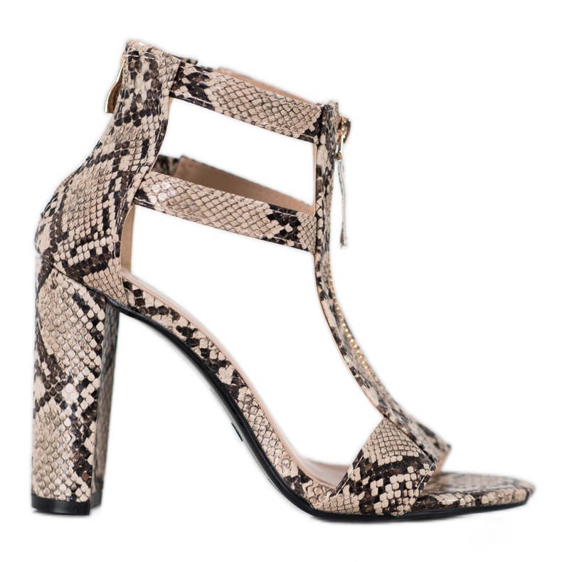 Seastar Sandale sa patentnim zatvaračem bež raznobojna