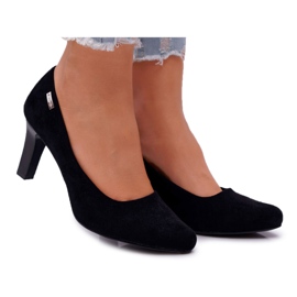 Ženske pumpe Sergio Leone Crna Suede Orsola