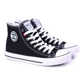 Ženske visoke crne tenisice Big Star T274027 crna
