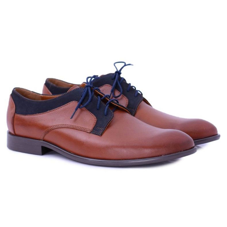 Bednarek Polish Shoes Muške hlače Bednarek Elegantna koža Smeđa Maksim