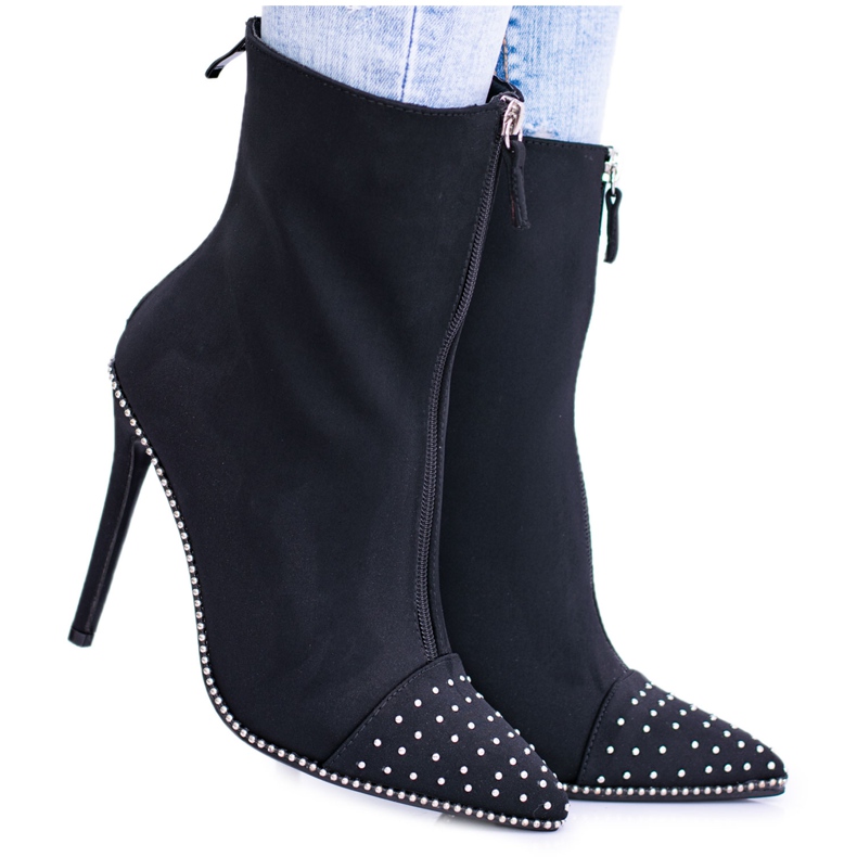 BUGO Crne čizme od antilopa na Regio peti crno