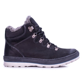 Mario Boschetti Crne kožne muške tople čizme Abelo crna